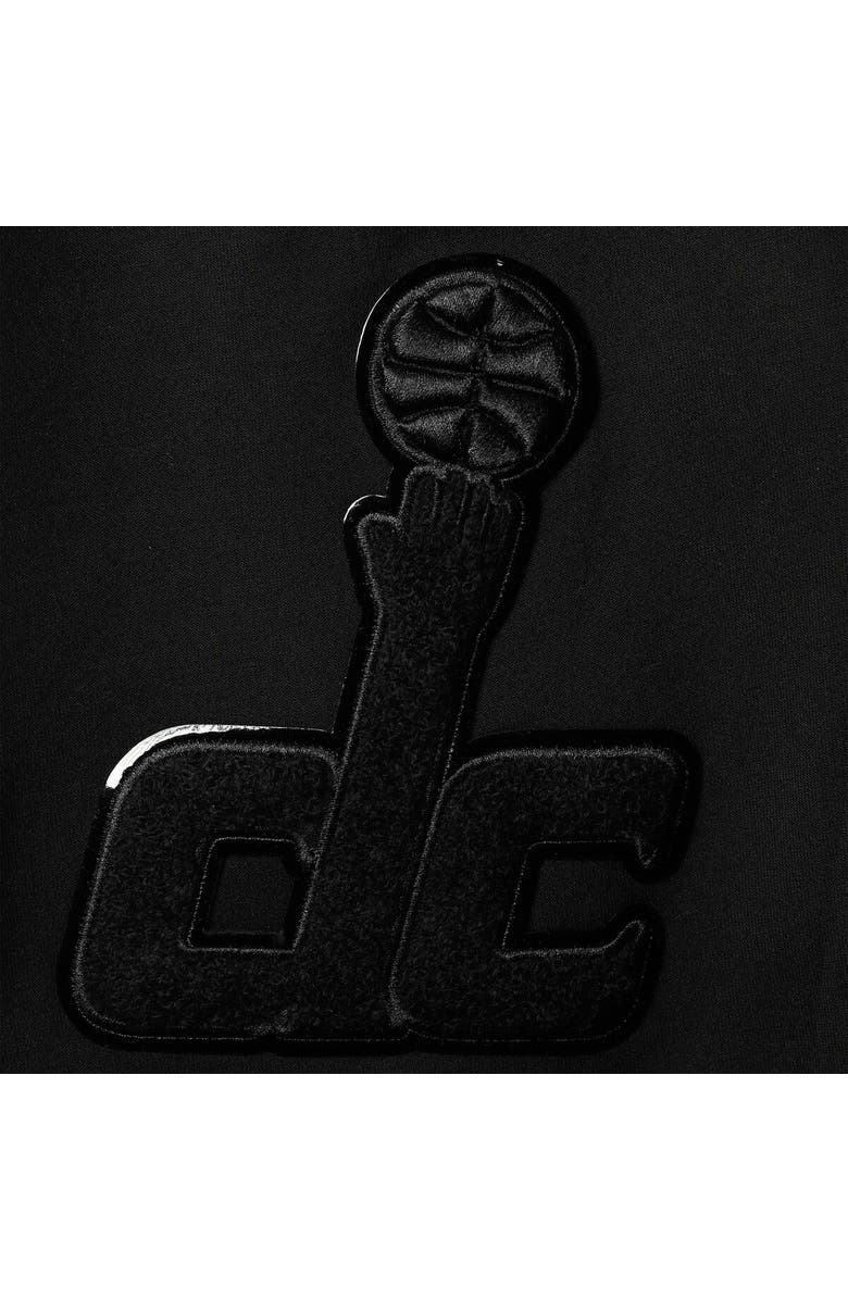 PRO STANDARD Men's Pro Standard Washington Wizards Triple Black Gloss Shorts, Alternate, color, Black