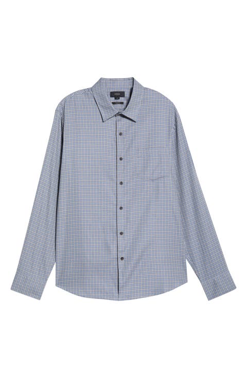 Genesse Plaid Button-Up Shirt