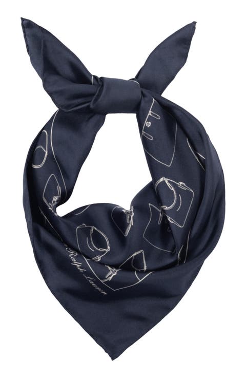 Handbag Print Silk Scarf
