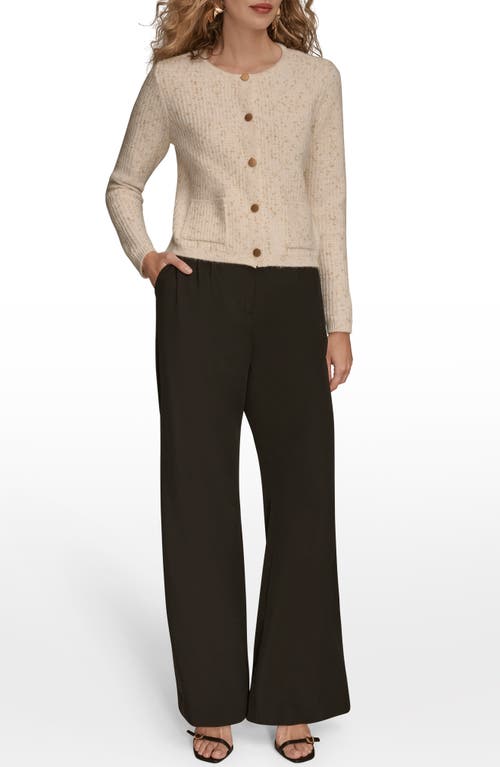 Donna Karan New York Metallic Cardigan In Neutral