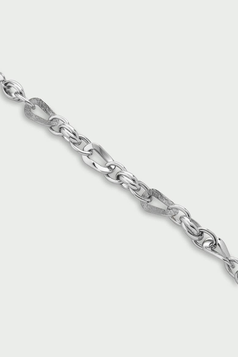 Wave Chain Bracelet, Main, color, Silver