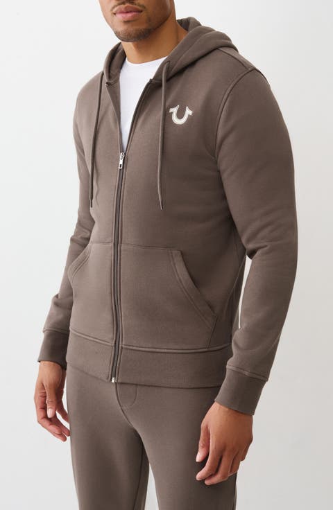 True Embroidered Zip Hoodie