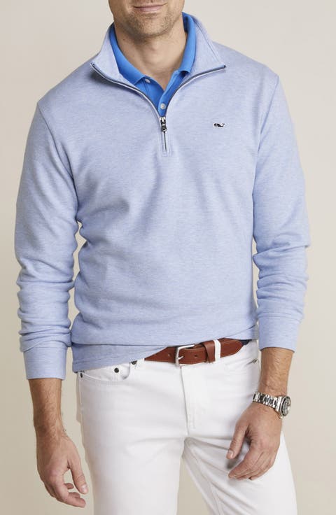 Saltwater Stripe Quarter Zip Pullover
