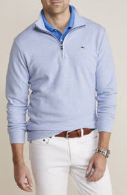 vineyard vines Saltwater Stripe Quarter Zip Pullover