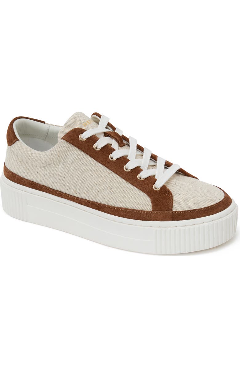 Reiss Leanne Platform Sneaker, Main, color, Natural/ Tan
