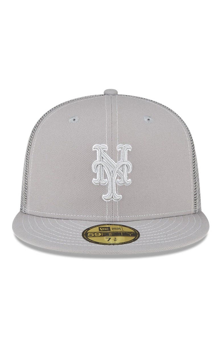New Era Men's New Era  Gray New York Mets 2023 On-Field Batting Practice 59FIFTY Fitted Hat, Alternate, color, 