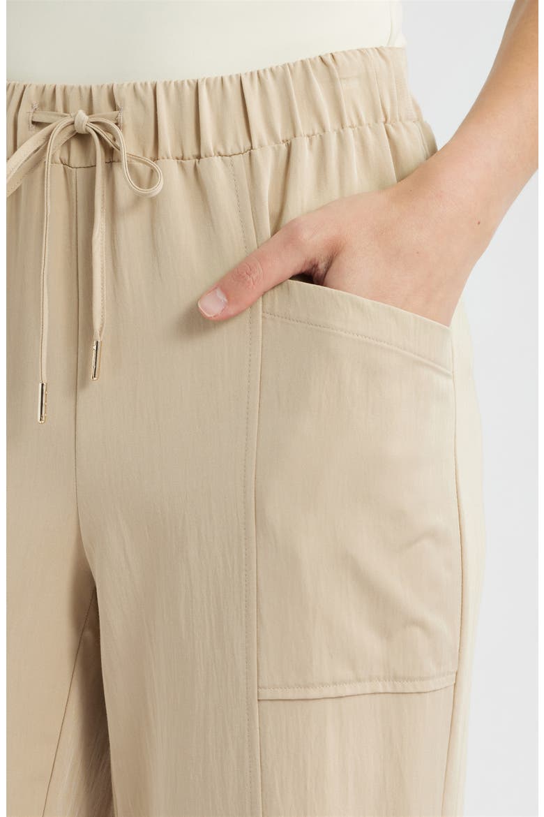 Tie Waist Crop Pants, Alternate, color, SAFARI