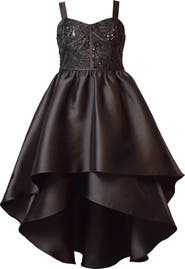 Iris & Ivy Kids' Seamed Bodice Tiered High-Low Party Dress