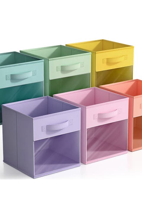 6-Pack Window Storage Cubes