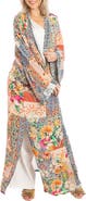 SAACHI Floral Print Long Ruana