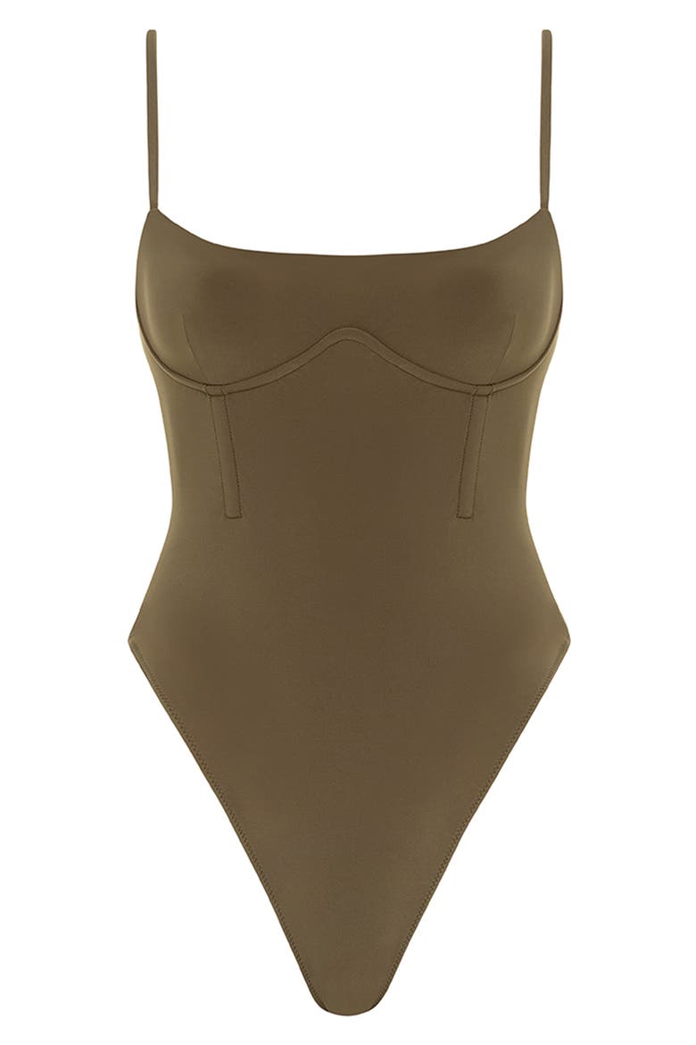 Jonah One-Piece Swimsuit, Alternate, color, KHAKI