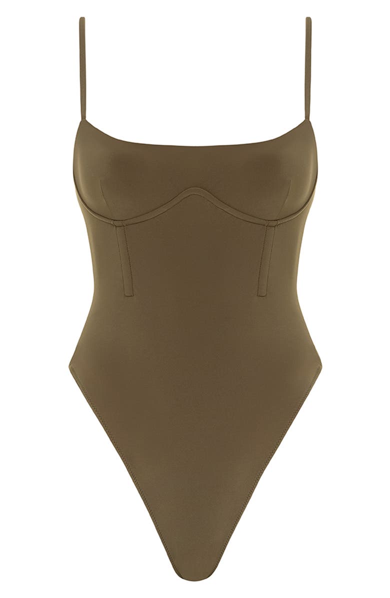 MONTCE Jonah One-Piece Swimsuit, Alternate, color, Khaki