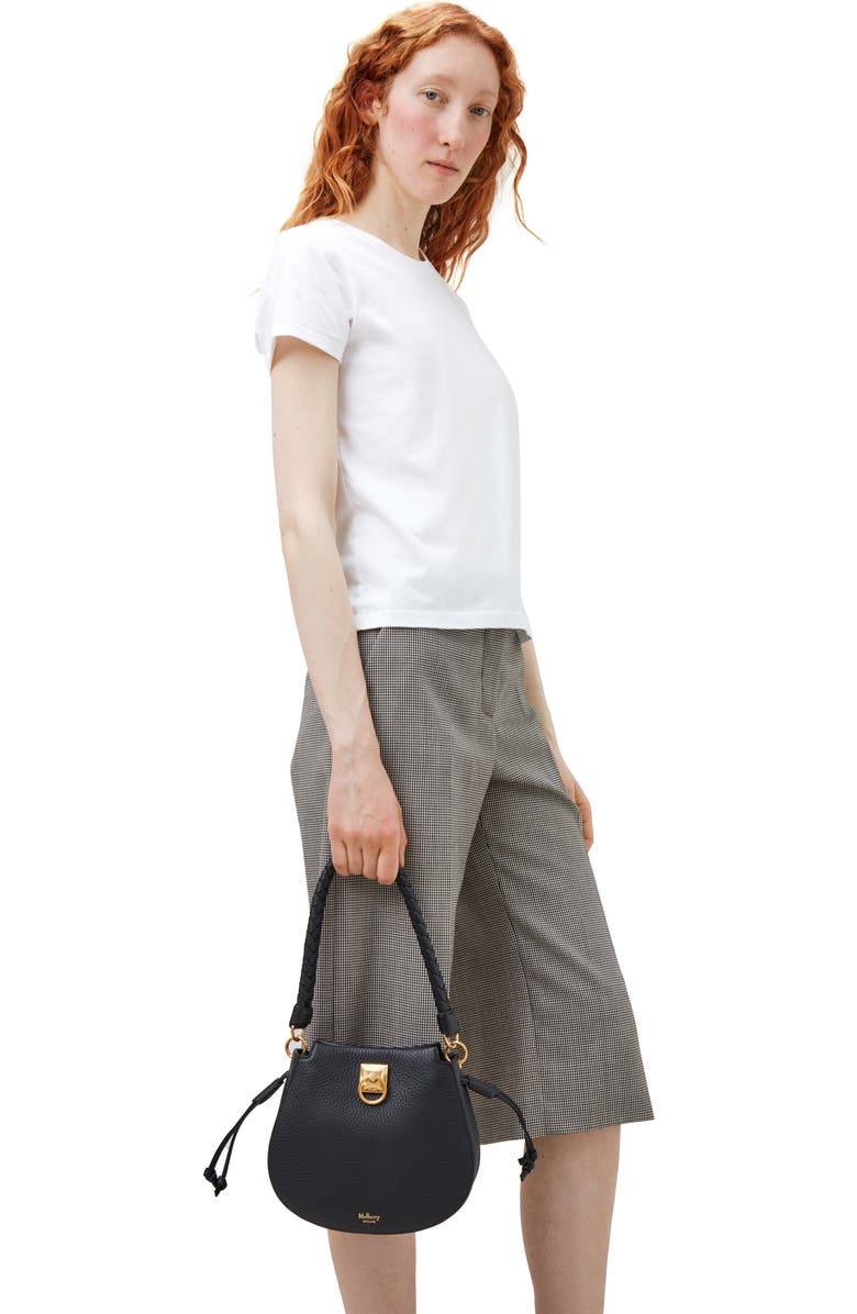 Mulberry Mini Iris Leather Hobo Bag, Alternate, color,