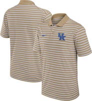 Nike Men's Nike Tan Kentucky Wildcats Athletic Prep Striped Performance Polo