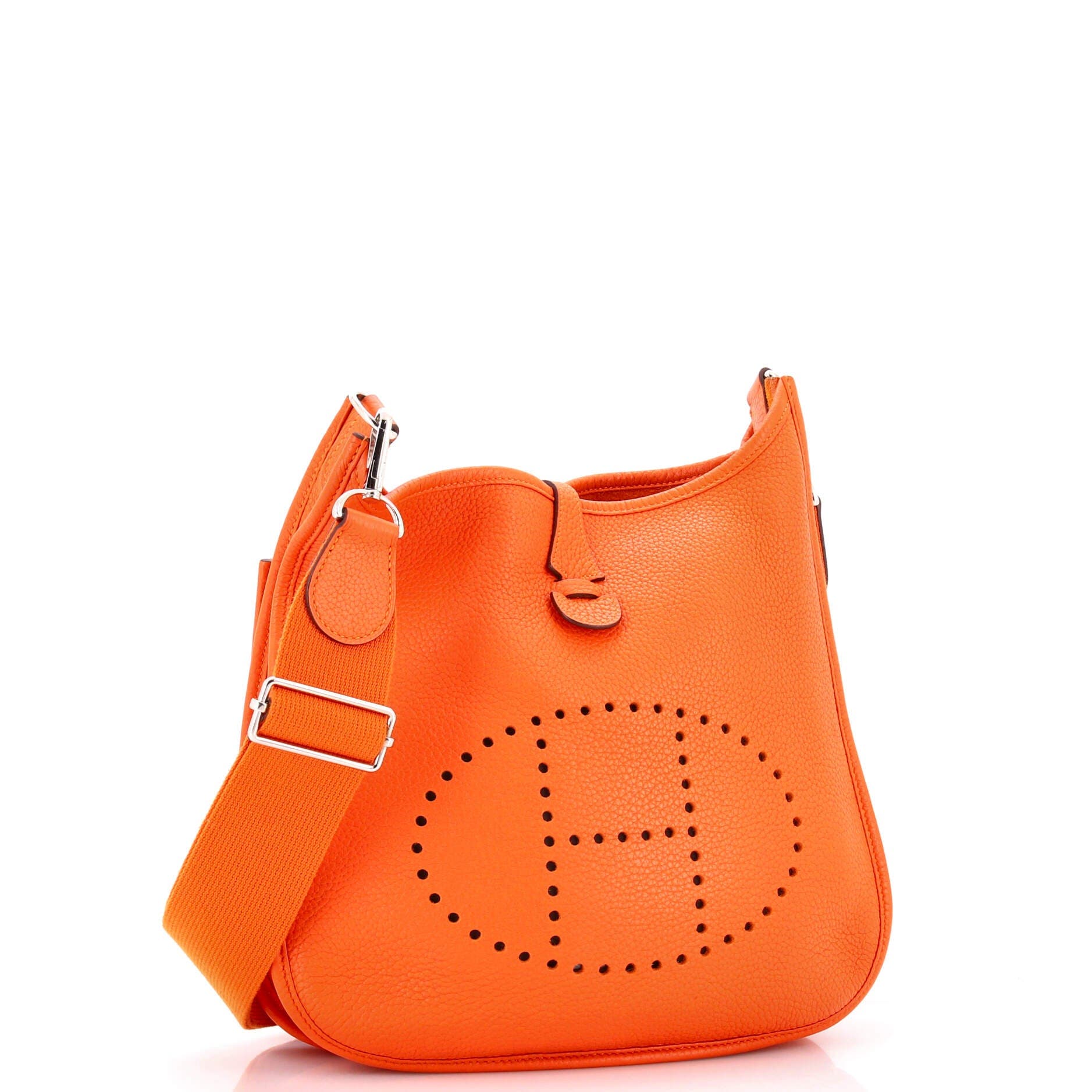 Pre-Owned Hermes Evelyne Bag Gen III Clemence PM, Alternate, color, Feu