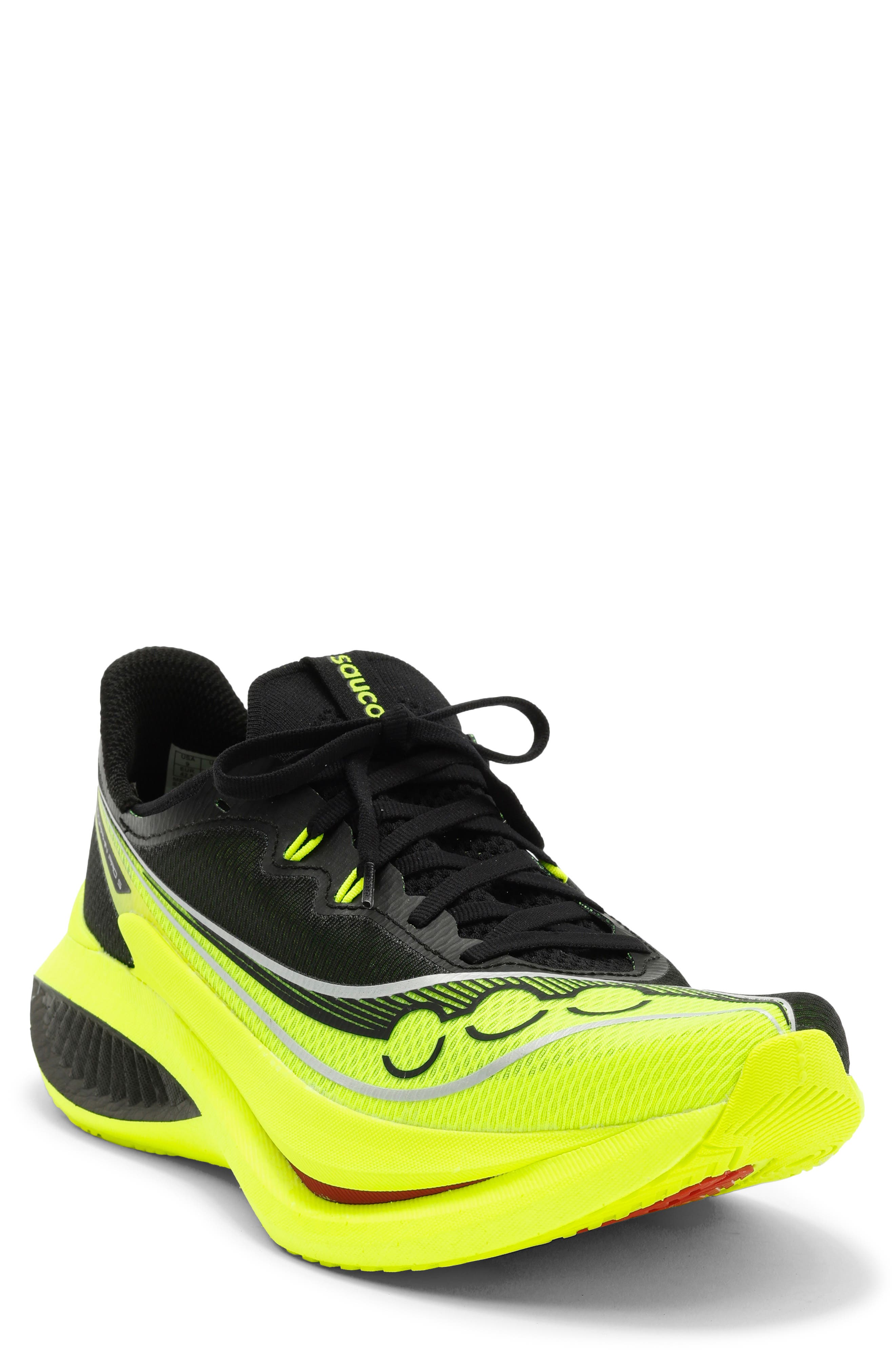 Saucony Endorphin Pro 5 Racing Shoe, Main, color, Citron/ Black
