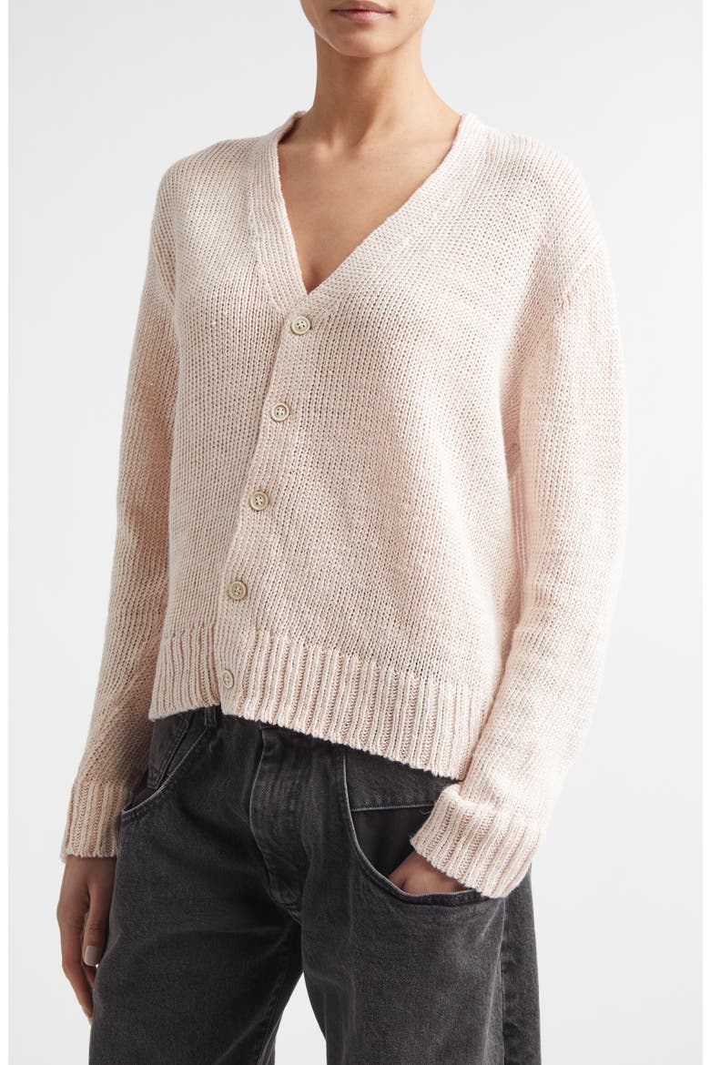 Gardening Hemp Cardigan, Alternate, color, PALE PINK
