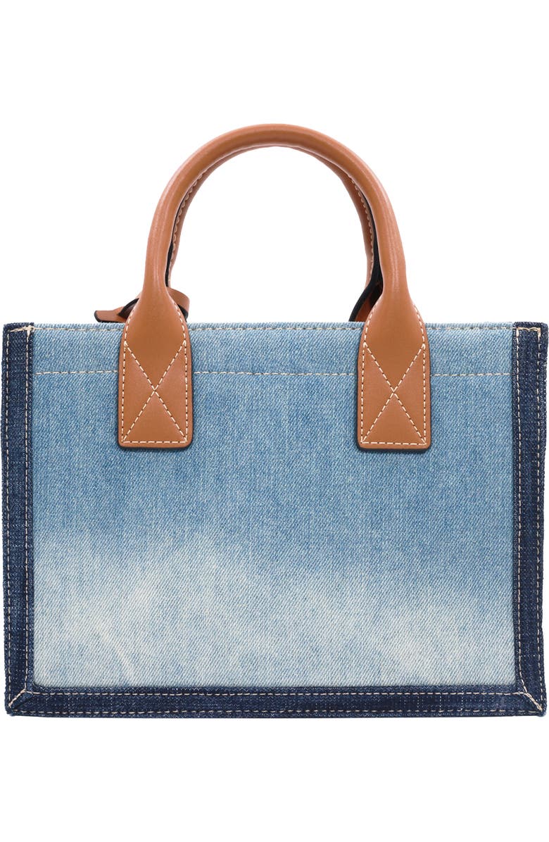 True Religion Modern Edge Denim Tote Bag, Alternate, color, Light Blue