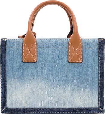 Modern Edge Denim Tote Bag