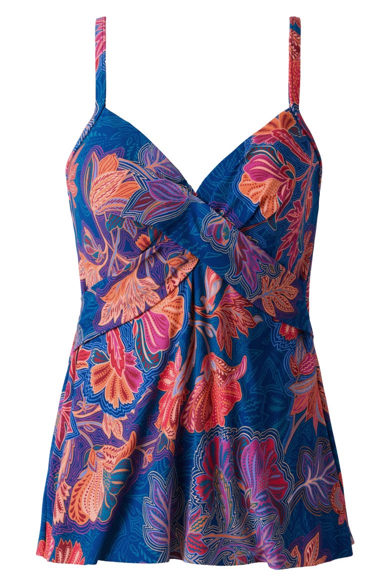 Decoupage Allura Underwire Tankini Top, Alternate, color, MULTI
