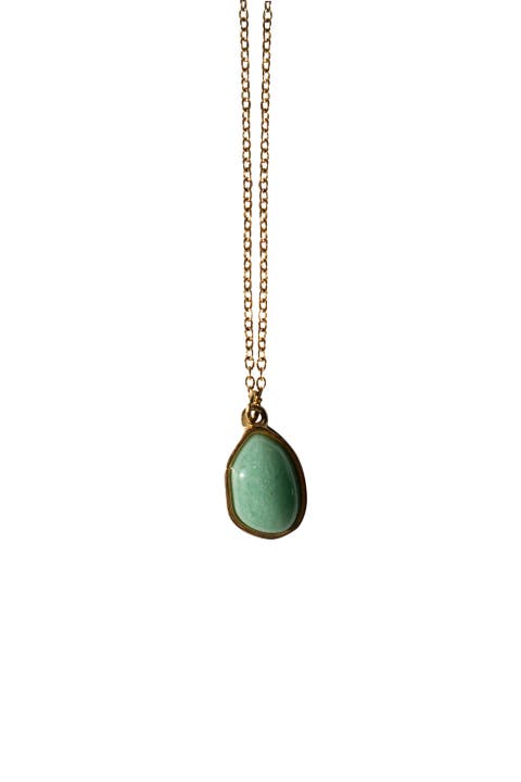 Puzzle Pebble Jade Stone Pendant Necklace