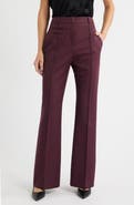 BOSS Talmia Virgin Wool Flare Pants