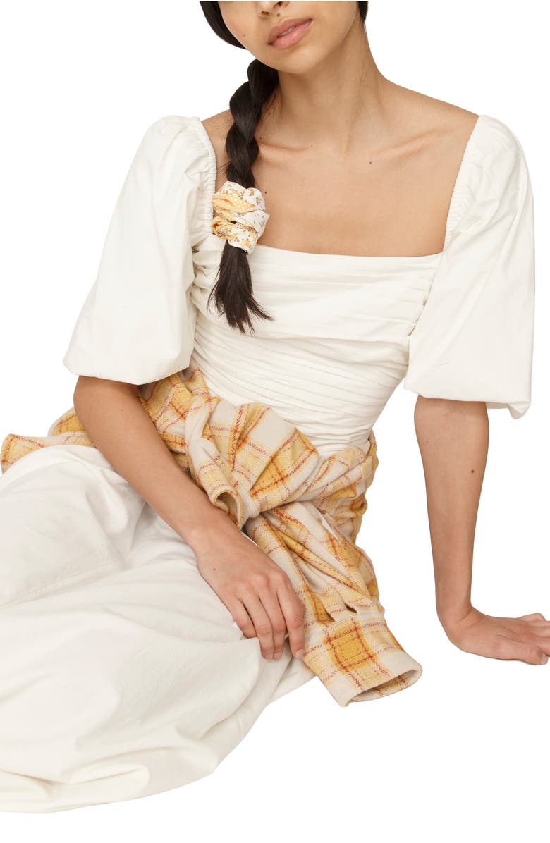 Free People free-est Ain't She a Beaut Puff Sleeve Ruched Dress, Alternate, color, 