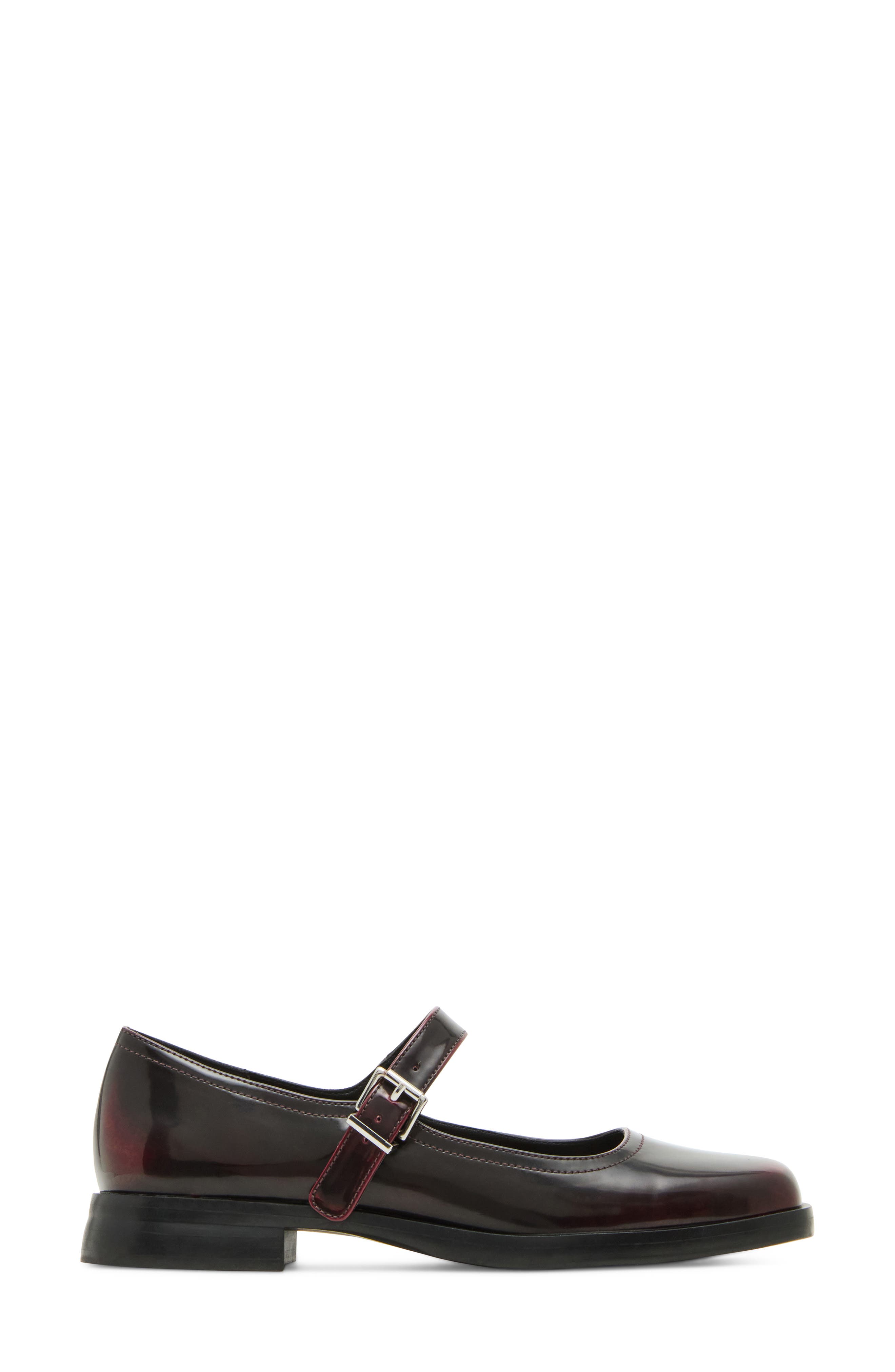 Dominc Mary Jane Flat, Alternate, color, BORDEAUX