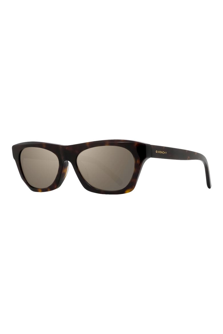 Day 55mm Square Sunglasses, Alternate, color, DARK HAVANA / GREEN