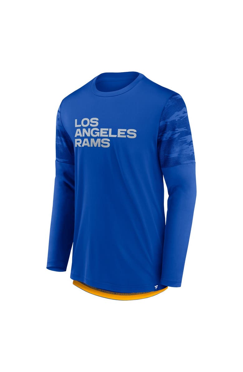 FANATICS Men's Fanatics Branded Royal/Gold Los Angeles Rams Square Off Long Sleeve T-Shirt, Alternate, color,