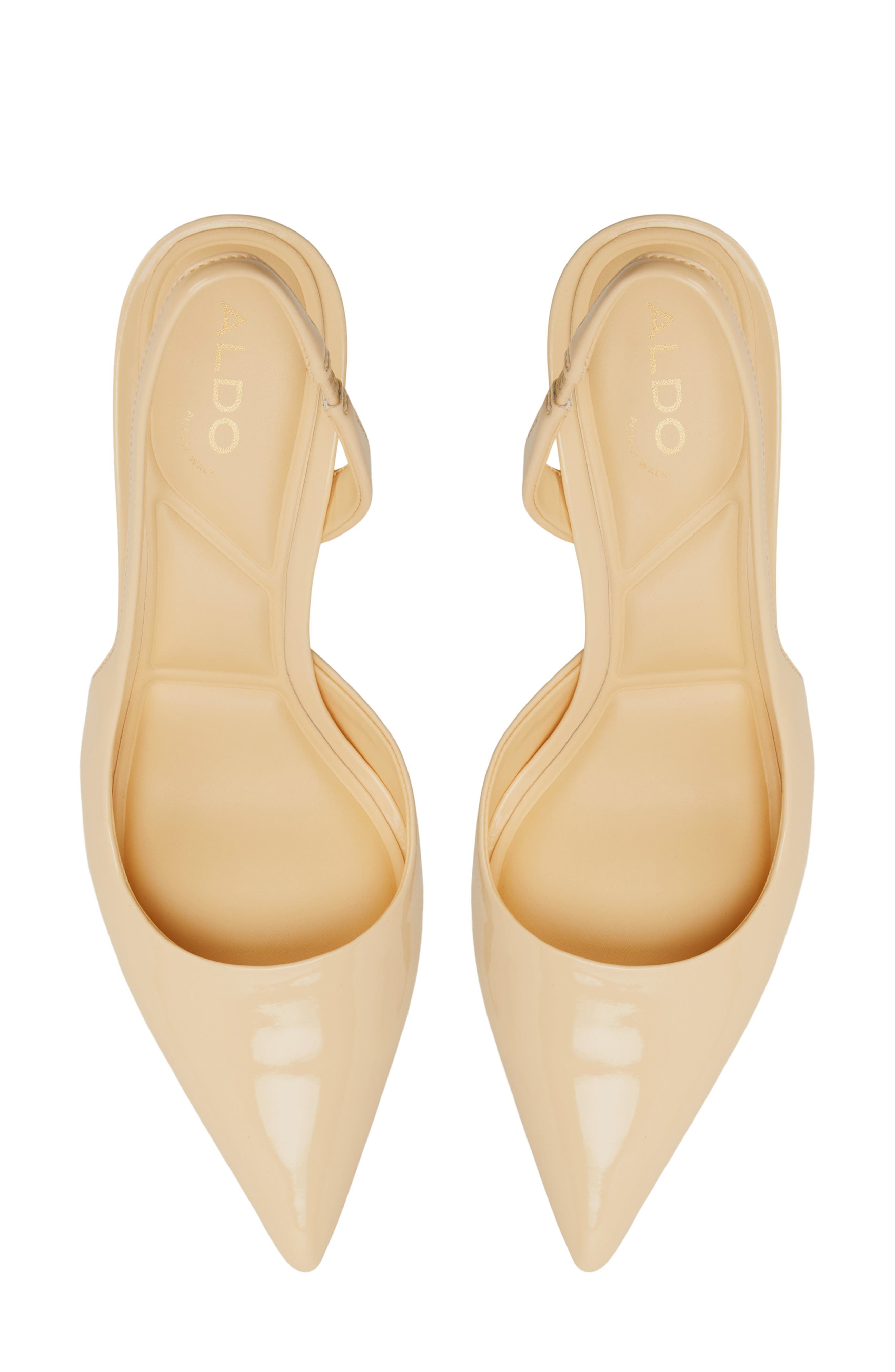 Stessy Low Slingback Half d'Orsay Pointed Toe Pump, Alternate, color, LIGHT YELLOW