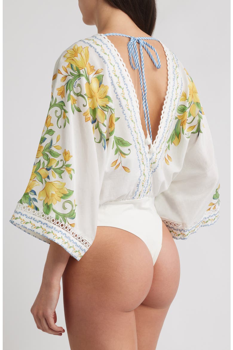 Sicily Dolman Sleeve Bodysuit, Alternate, color, OFF-WHITE