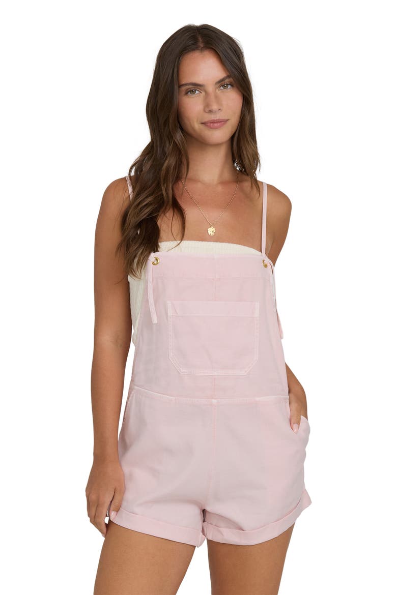 Wild Pursuit Short Overalls, Alternate, color, ROSEWATER