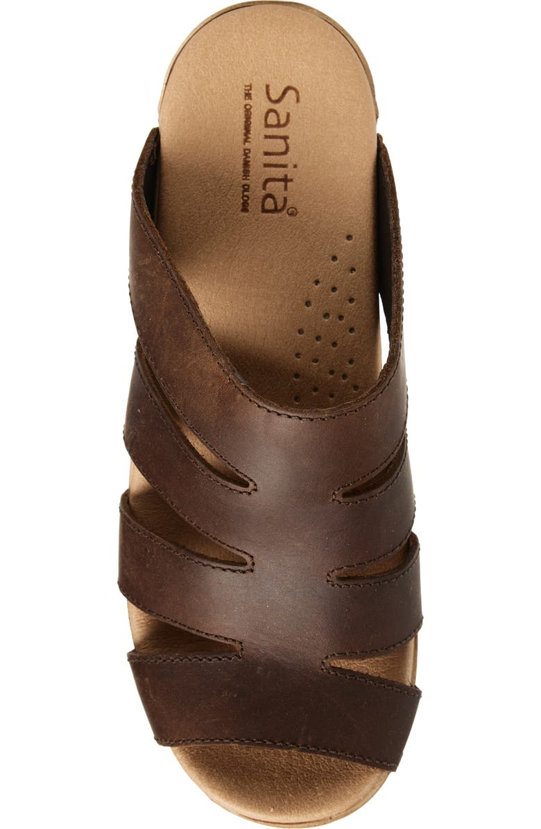 Sanita Monika Platform Slide Sandal, Alternate, color, Antique Brown