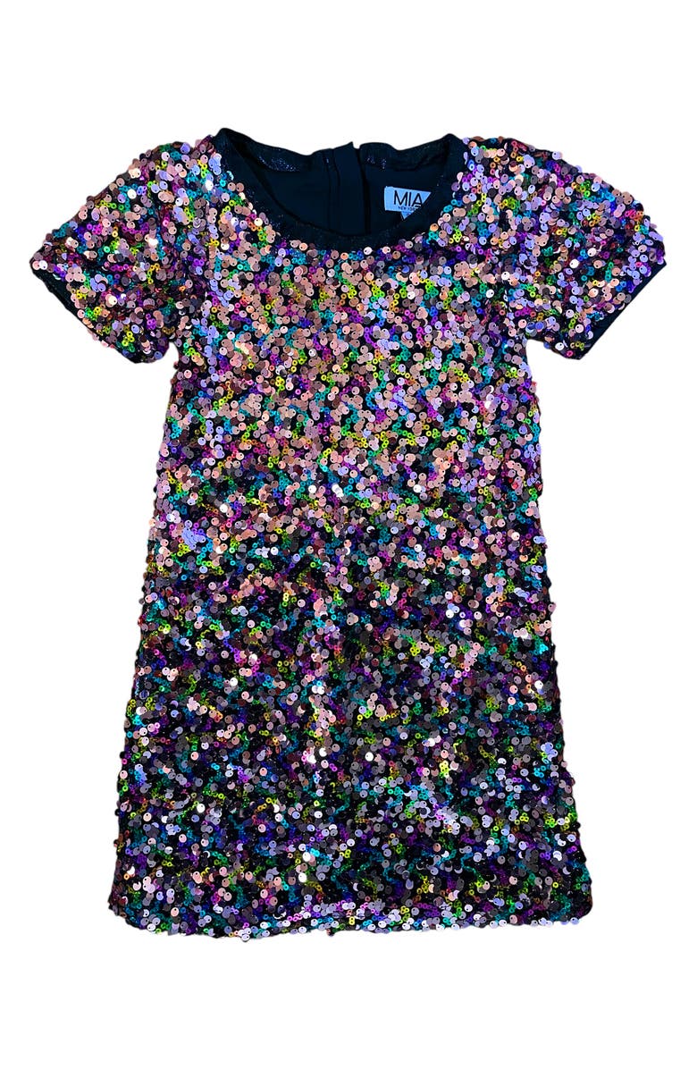 MIA New York Kids' Sequin Party Dress, Main, color,