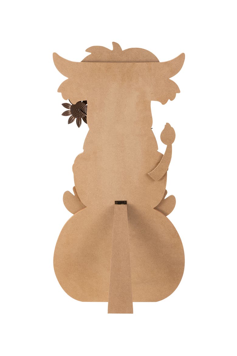 30"H Fall Wood Highland Cow Porch Decor, Alternate, color, Orange