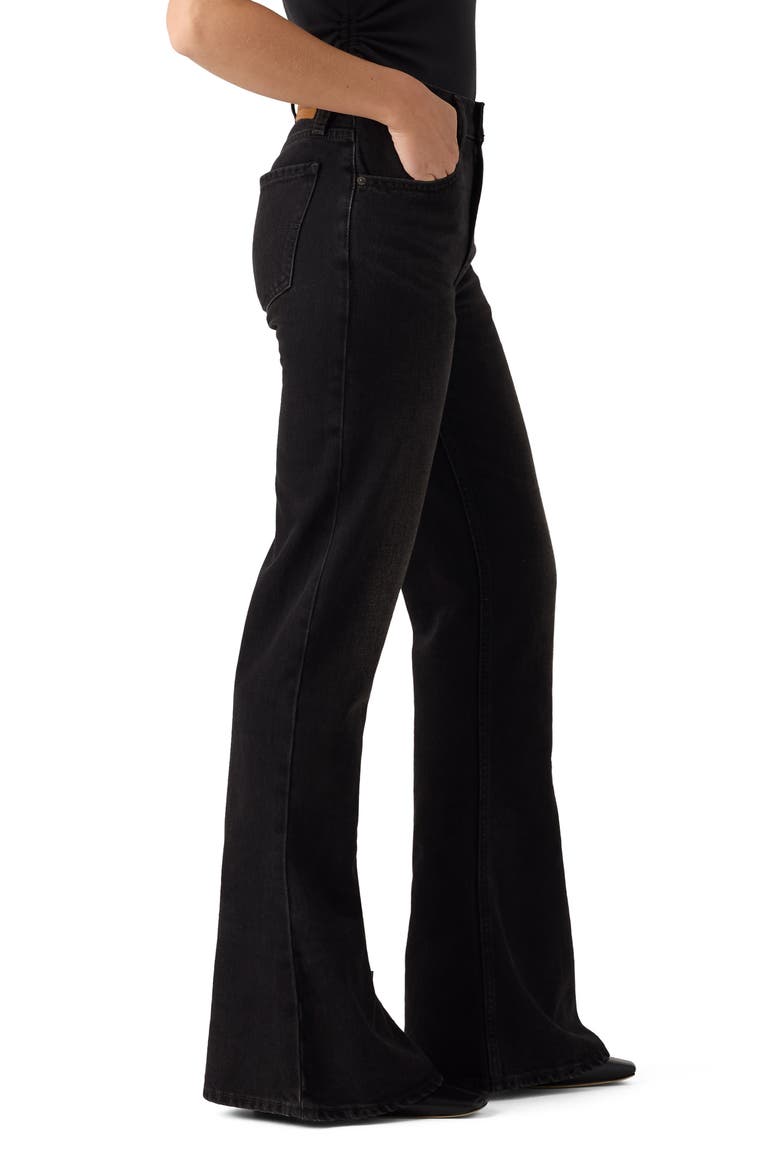 Puddle High Waist Flare Jeans, Alternate, color, DROP THE HAMMER