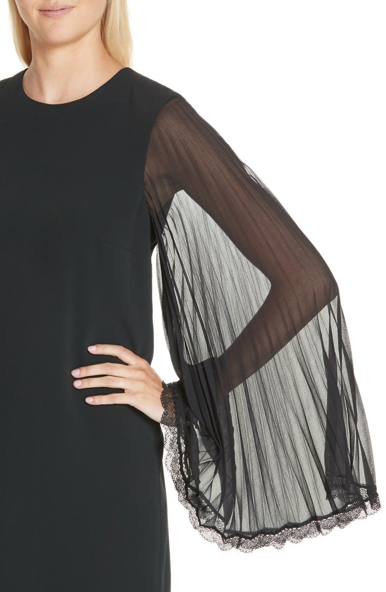 Simkhai Jonathan Simkhai Pleated Sleeve Shift Dress, Alternate, color, 