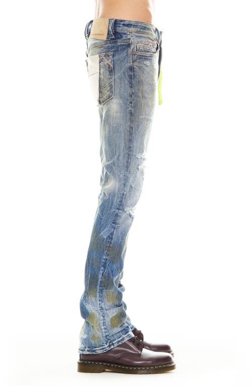 Cult Of Individuality Lenny Ripped Bootcut Jeans In Damian