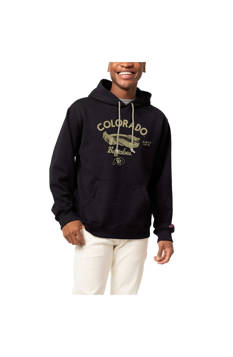 LEAGUE COLLEGIATE WEAR Men's League Collegiate Wear Black Colorado Buffaloes Stadium Essential Pullover Hoodie, Alternate, color, Black