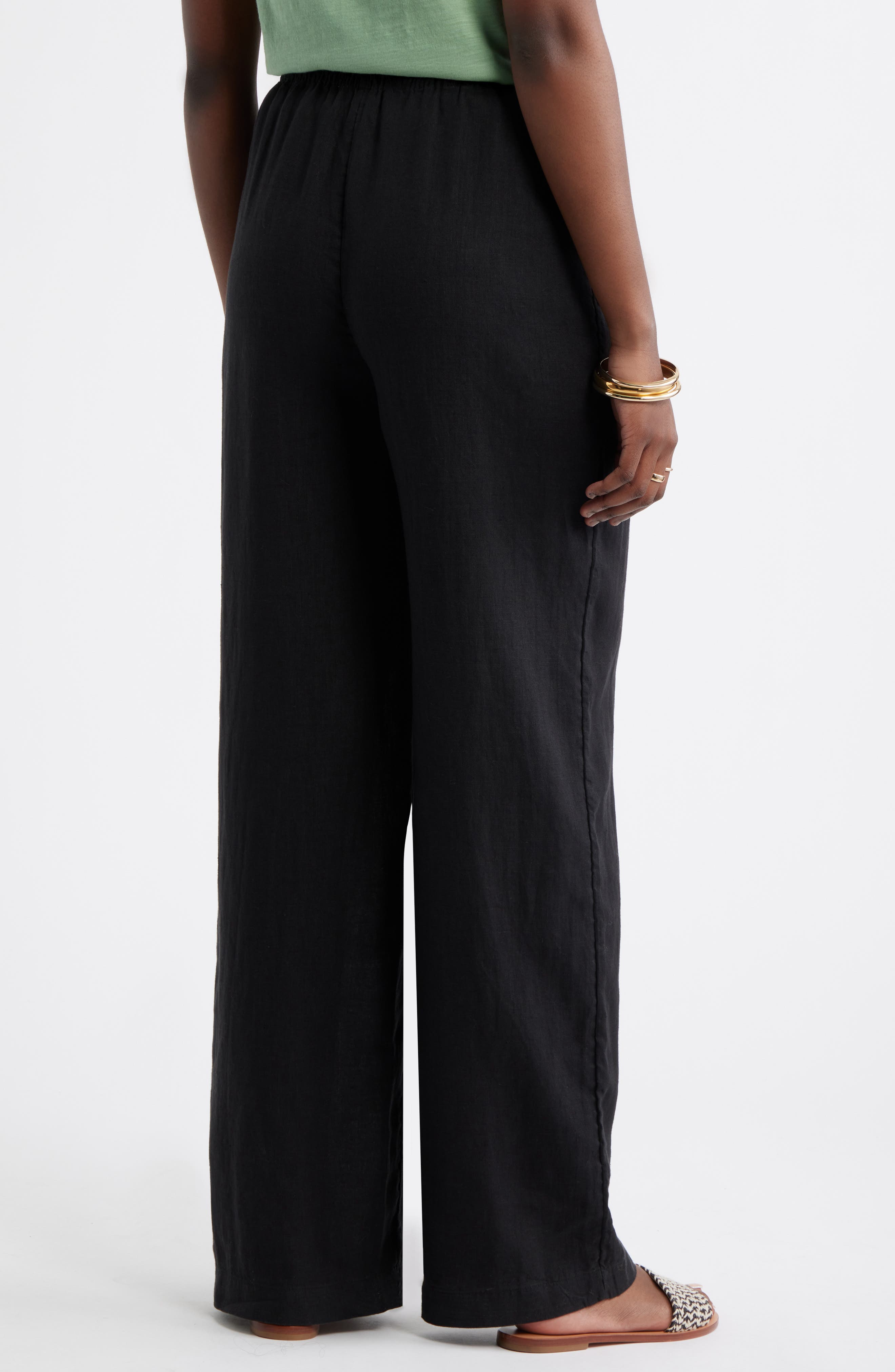 Caslon® Wide Leg Linen Pants — фото 3