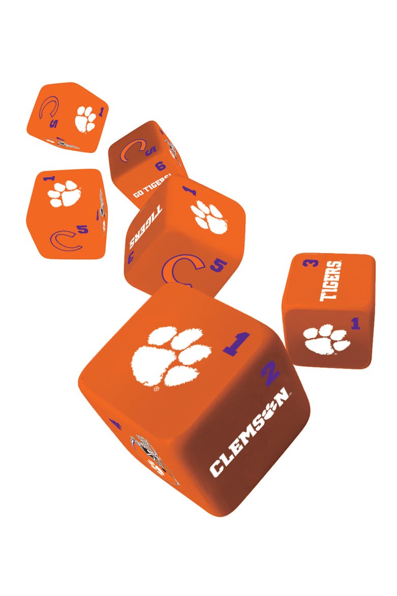 Clemson Tigers Dice Set - 19mm, Alternate, color, Multicolor