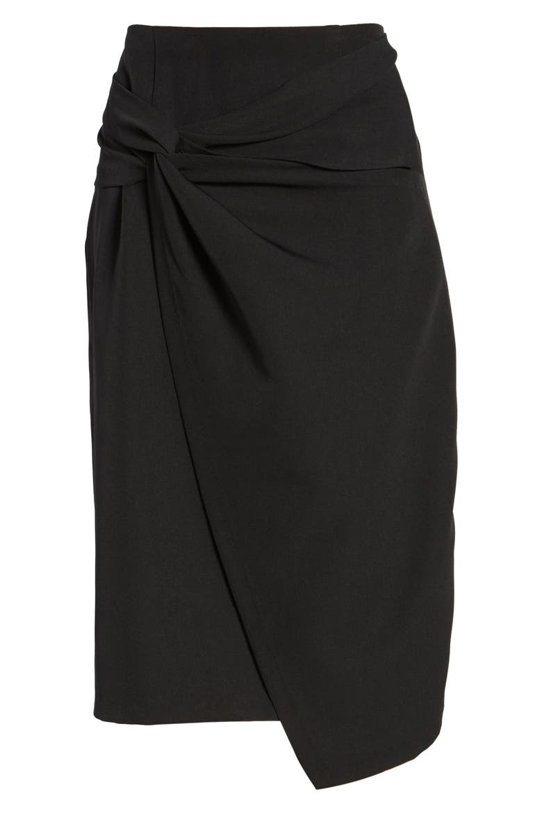 TWIST FRONT PENCIL SKT, Alternate, color, BLACK