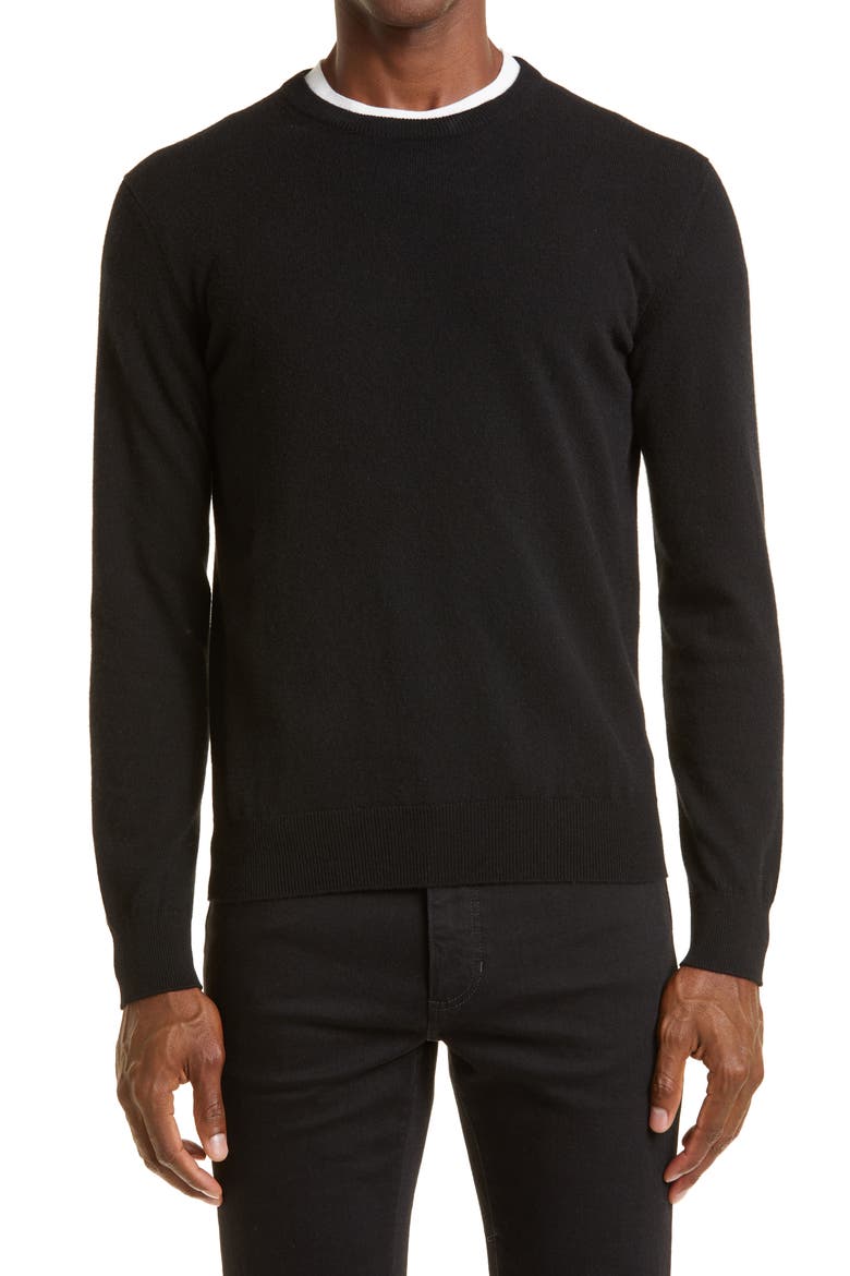 Oasi Cashmere Sweater, Main, color, BLACK