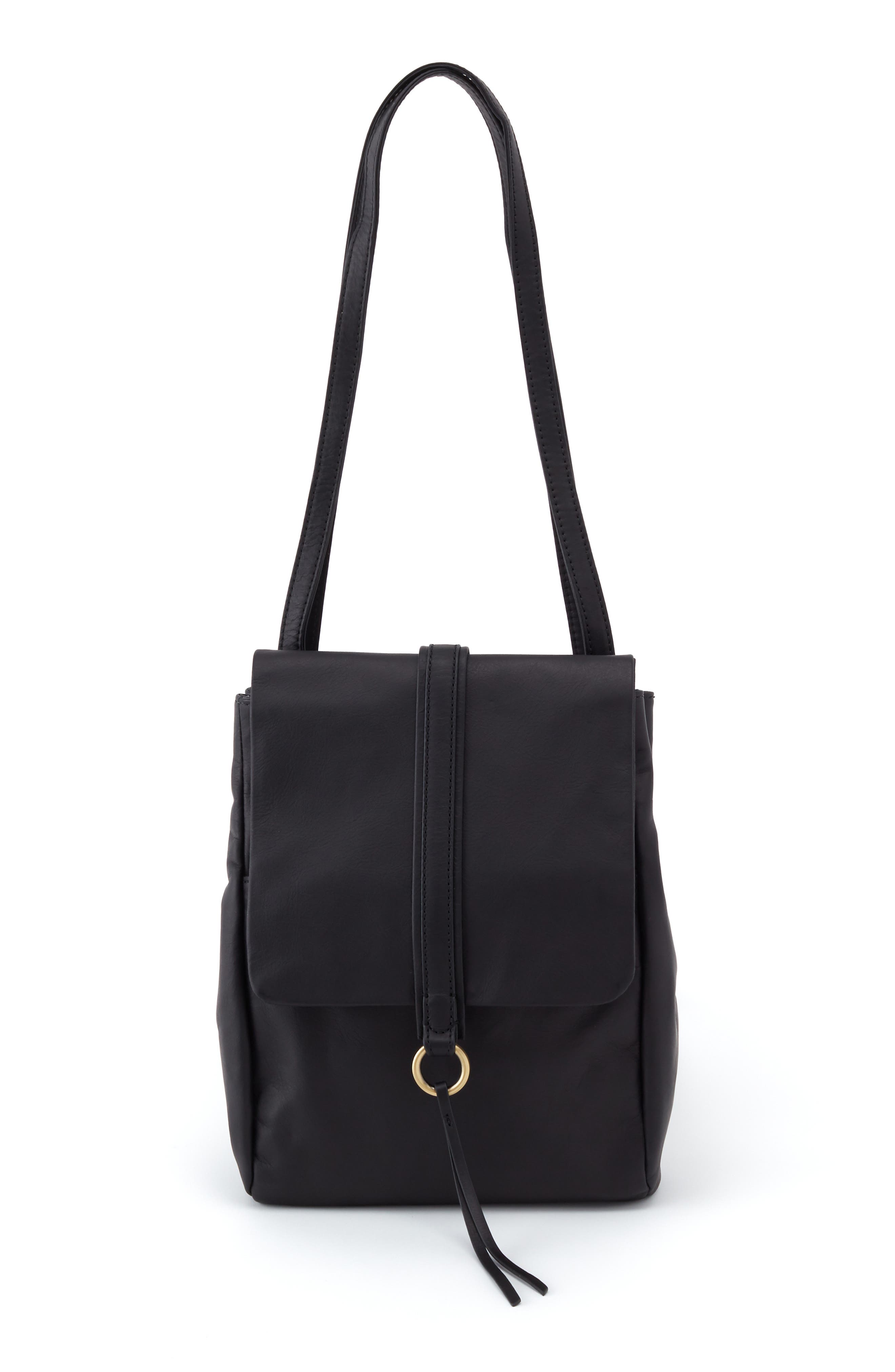 HOBO Bridge Convertible Leather Messenger Bag, Main, color, 