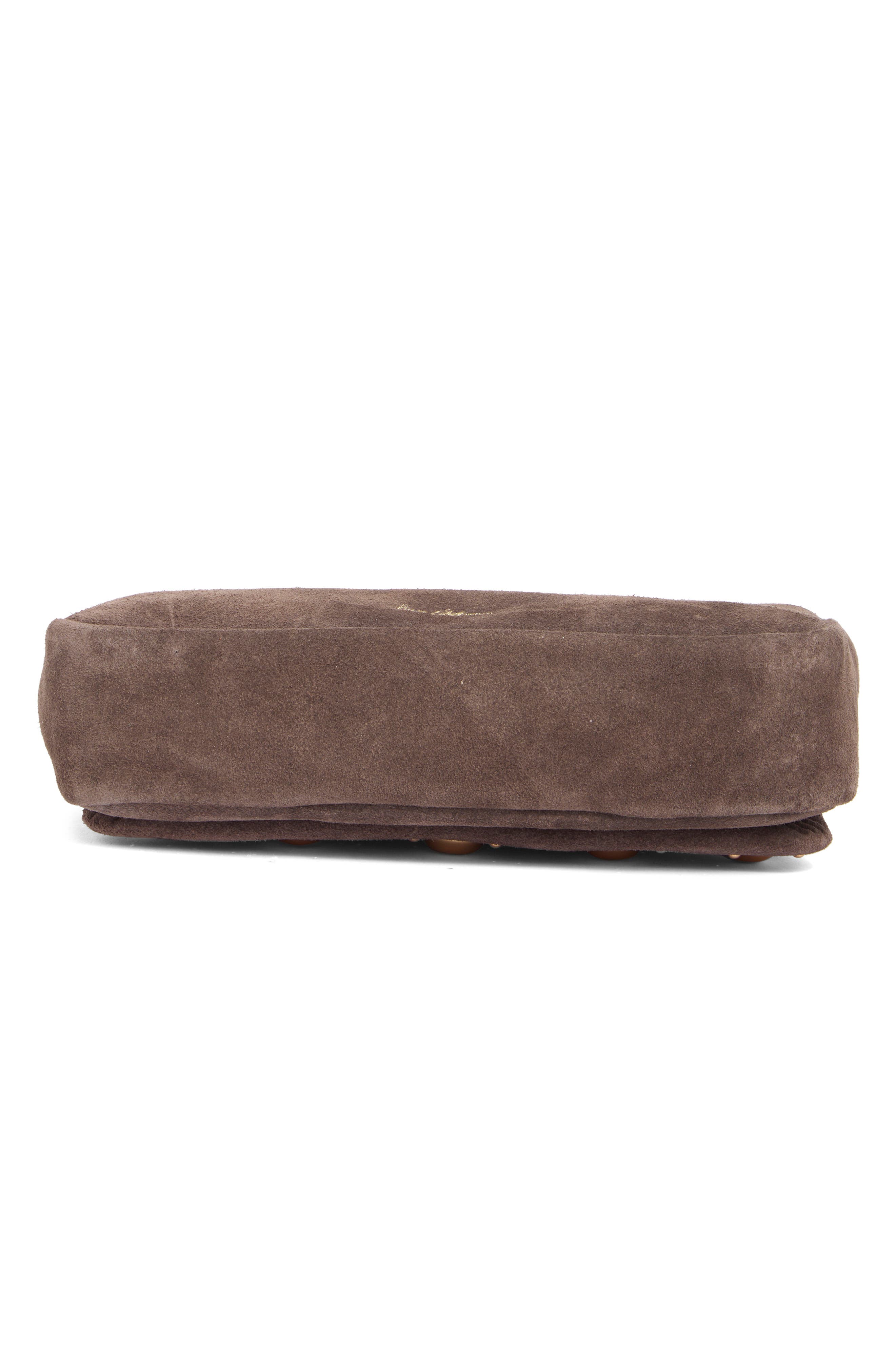 Kiara Convertible Leather Shoulder Bag, Alternate, color, DARK BROWN