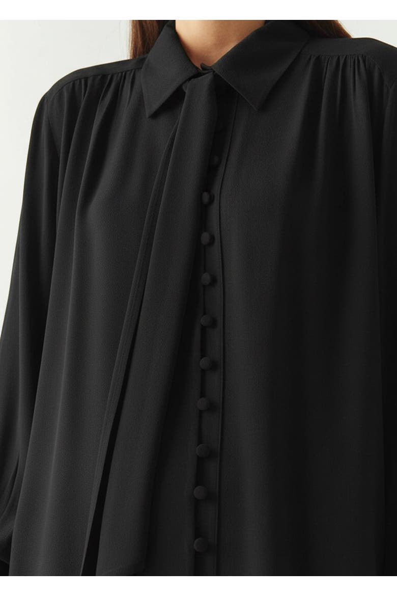 Harlee Long Sleeve Shirt, Alternate, color, BLACK