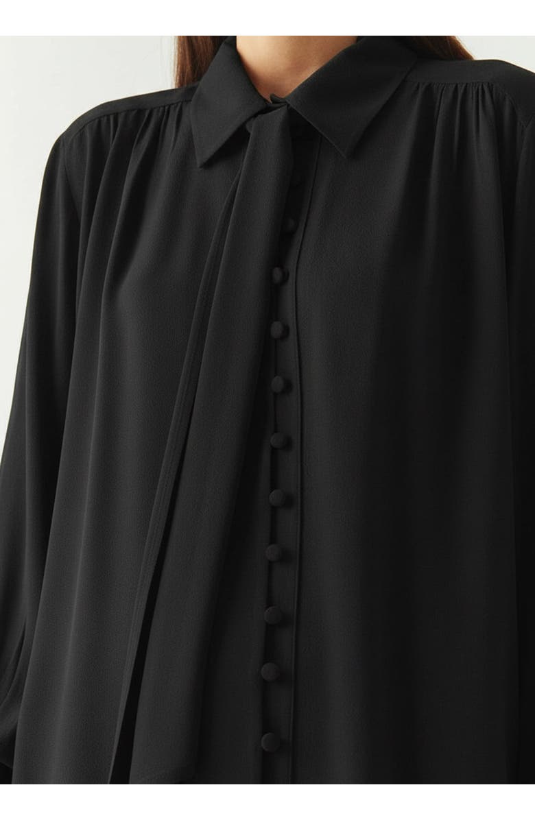 Exquise Harlee Long Sleeve Shirt, Alternate, color, Black