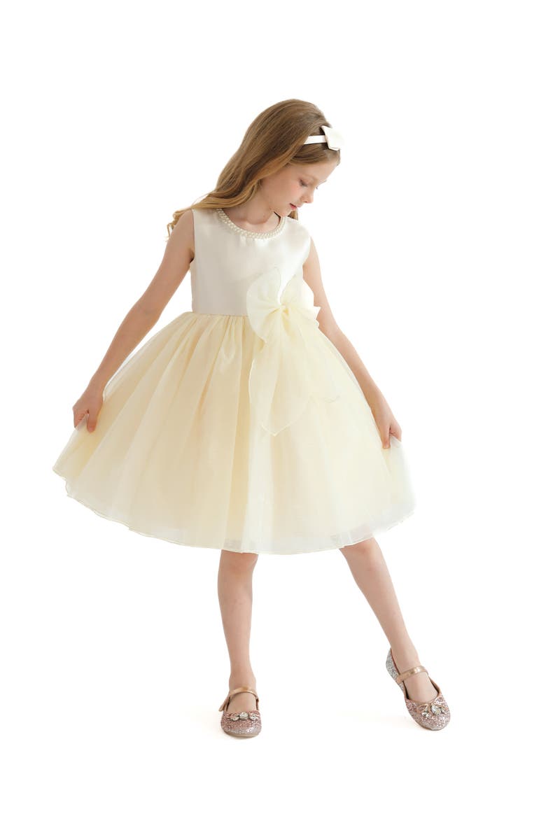 Tulleen Felice Dress, Alternate, color, Champagne