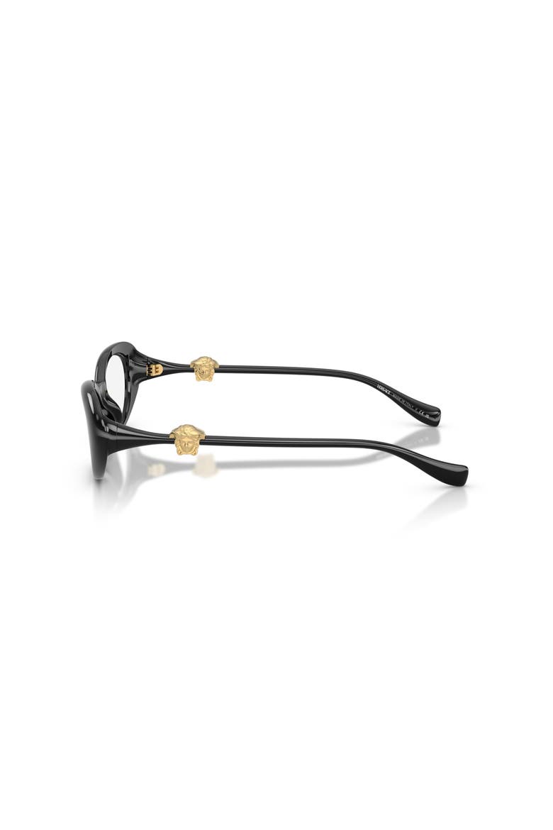 52mm Oval optical glasses, Alternate, color, Black